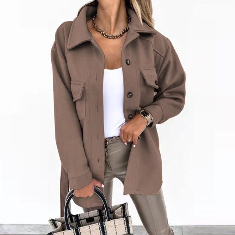 Stylish Wool-Look Jacket for Women - Sophie