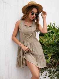 Sleeveless Summer Dress with V-Neck – Lina