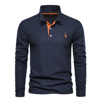 Classic Men's Long Sleeve Polo Shirt - Felix