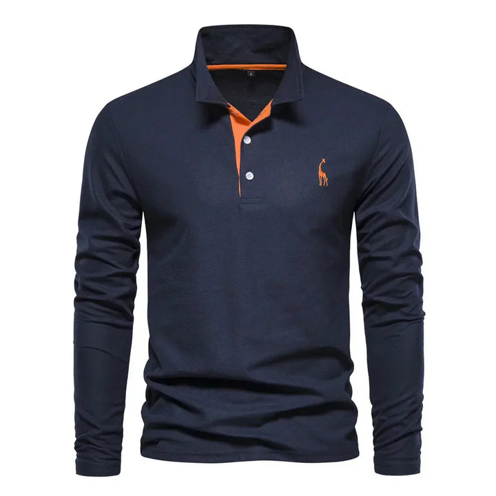 Classic Men's Long Sleeve Polo Shirt - Felix