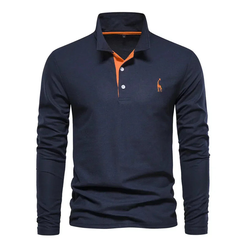 Classic Men's Long Sleeve Polo Shirt - Felix