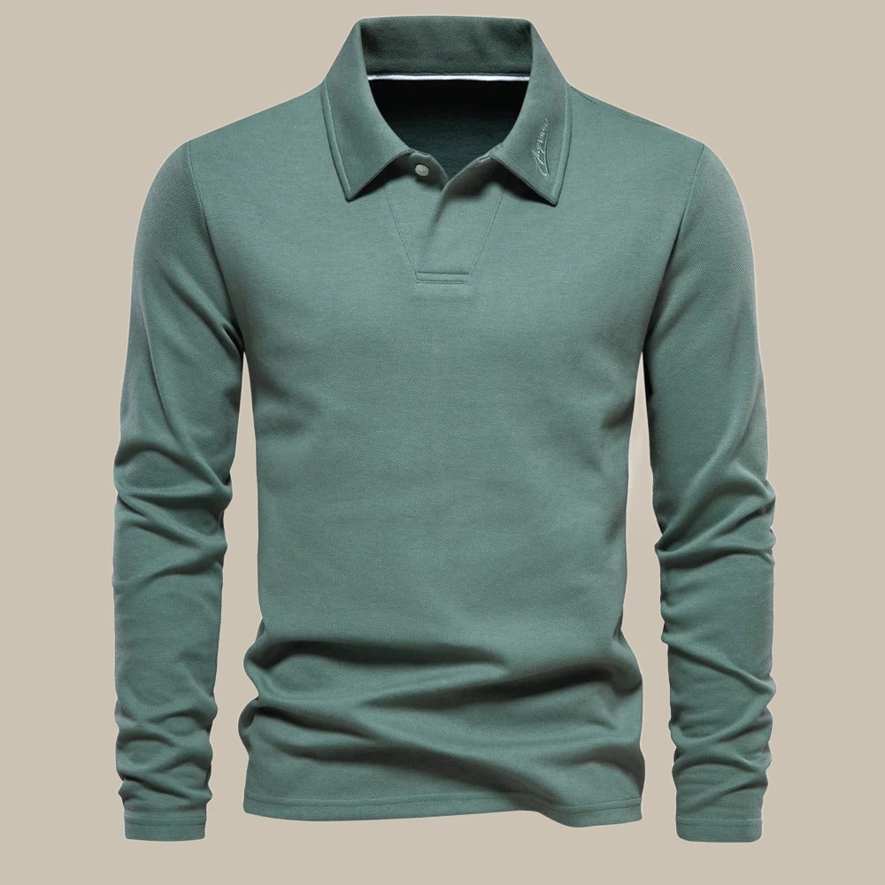 Classic men's long-sleeve polo - Ruben