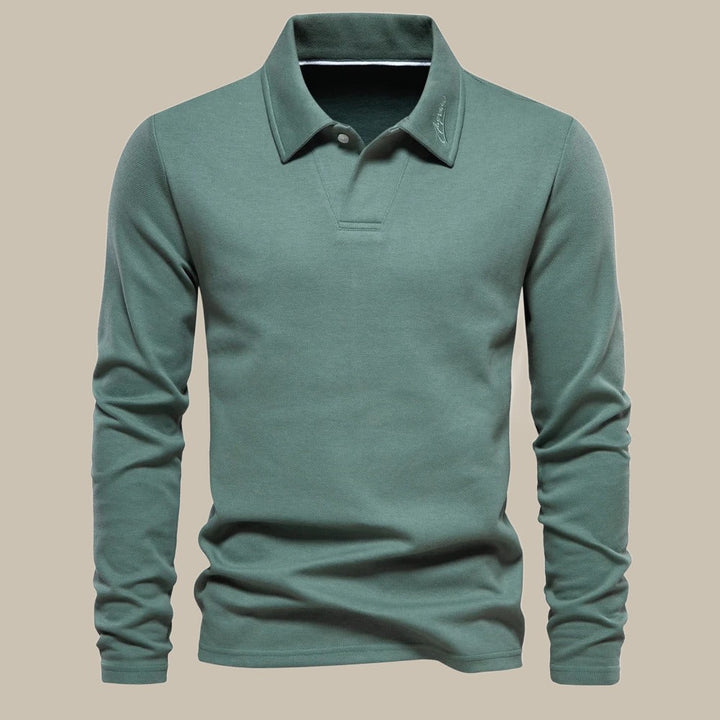 Classic men's long-sleeve polo - Ruben