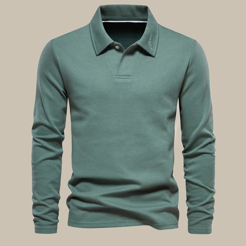 Classic men's long-sleeve polo - Ruben