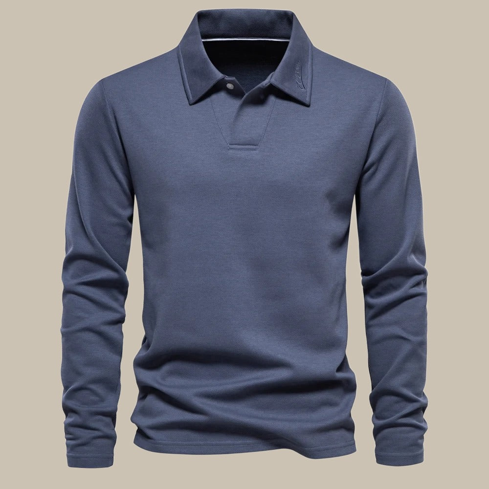 Classic men's long-sleeve polo - Ruben