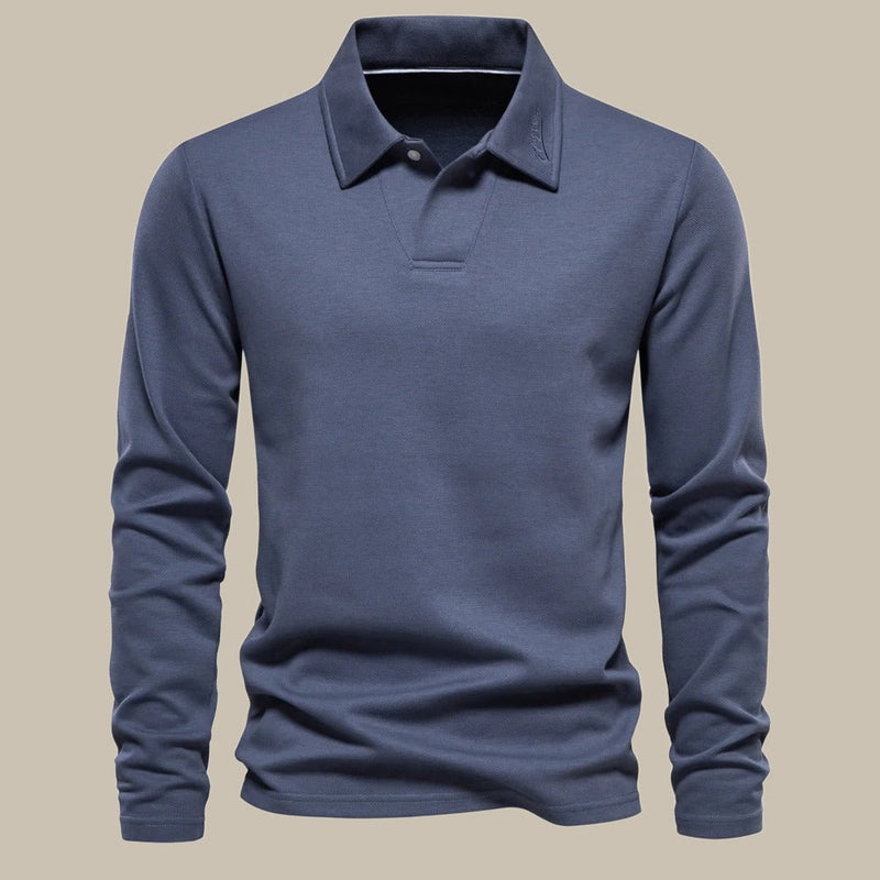 Classic men's long-sleeve polo - Ruben