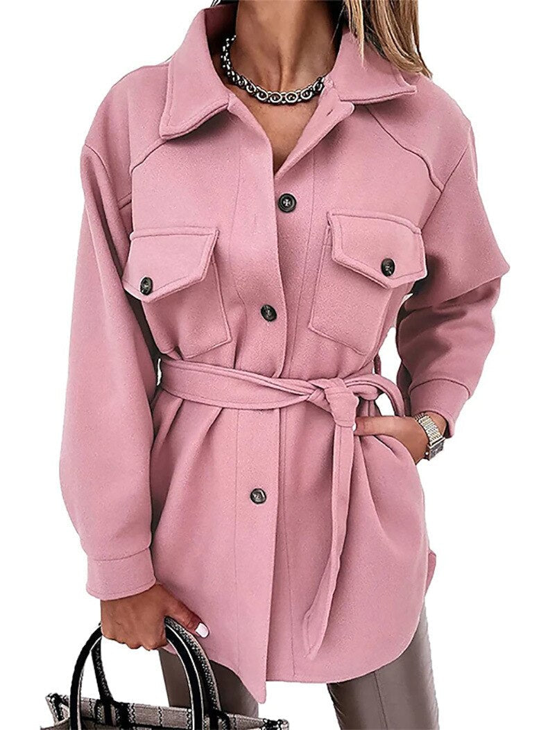 Stylish Wool-Look Jacket for Women - Sophie