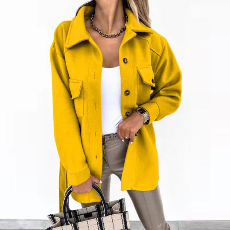 Stylish Wool-Look Jacket for Women - Sophie