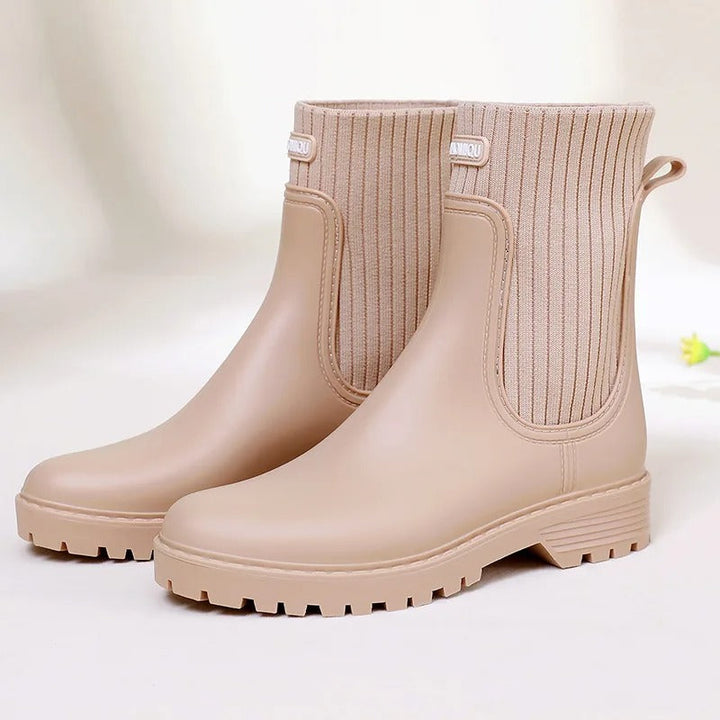 Comfortable Waterproof Women's Rain Boots - Livia Rain Luxe