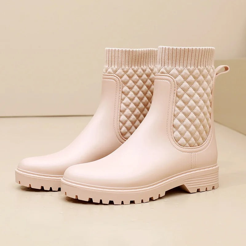 Comfortable Waterproof Women's Rain Boots - Livia Rain Luxe