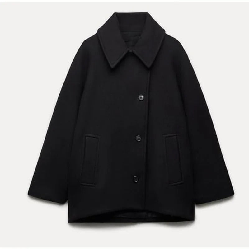 Oversized stilfuld damejakke - Amara