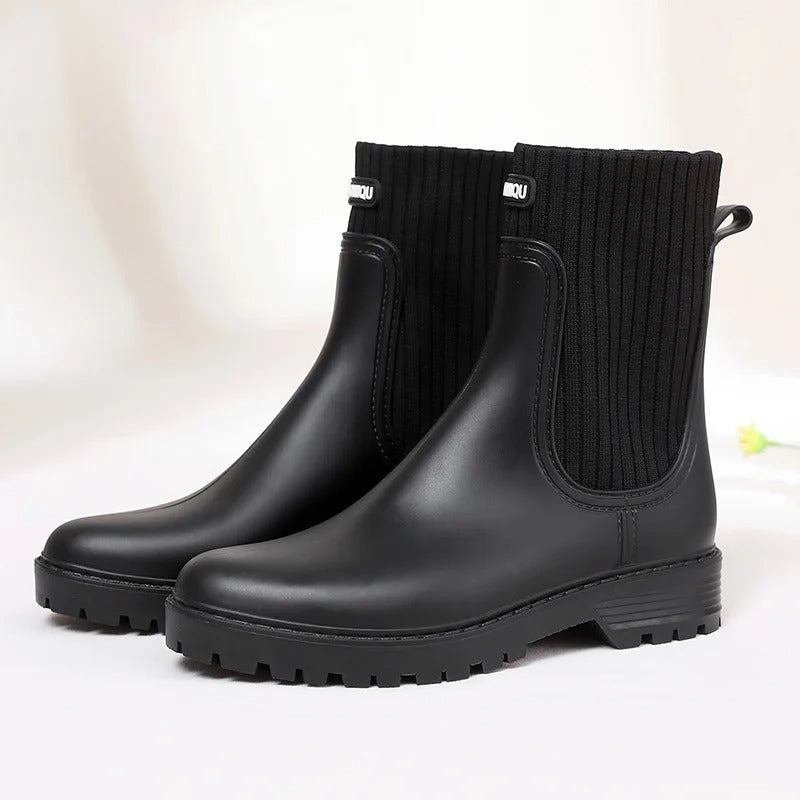 Comfortable Waterproof Women's Rain Boots - Livia Rain Luxe