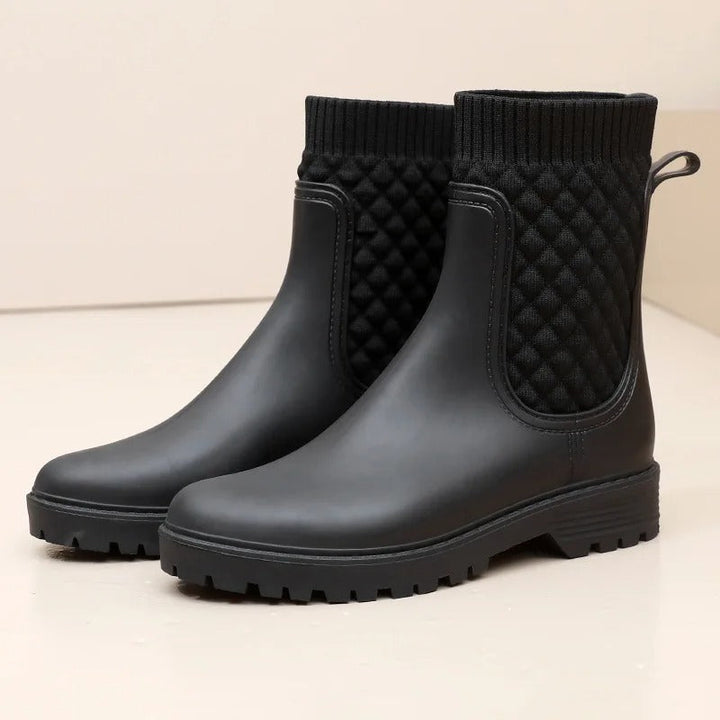 Comfortable Waterproof Women's Rain Boots - Livia Rain Luxe