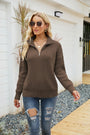 Gestrickter Halfzip-Pullover - Sienna