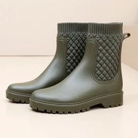 Comfortable Waterproof Women's Rain Boots - Livia Rain Luxe