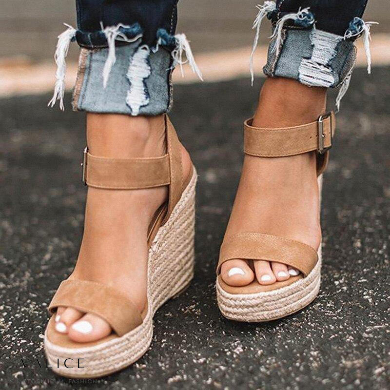 Orthopedic wedge heels with buckle - Mila