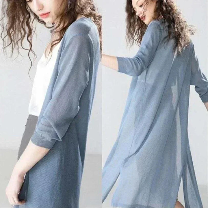 Women's long vest light and versatile – Fernanda