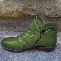 Trendy leather women's strappy boots – Eva