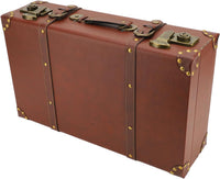 Vintage Leder-Overnight-Handgepäckkoffer mit Legierungsschloss – Heritage Braun
