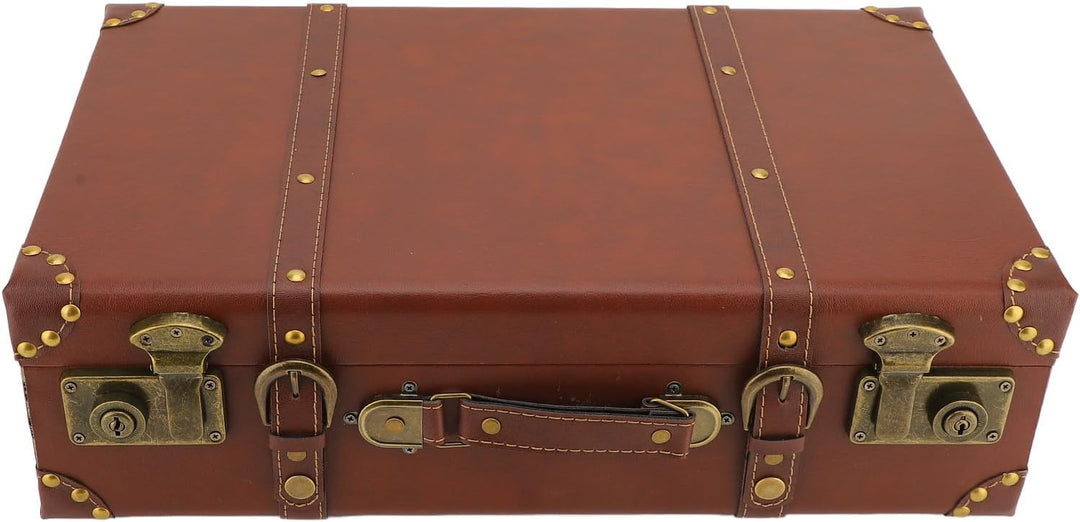 Vintage Leder-Overnight-Handgepäckkoffer mit Legierungsschloss – Heritage Braun