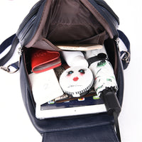 Premium waterproof leather backpack for women