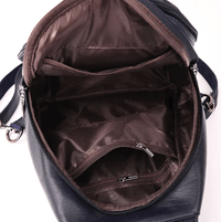 Premium waterproof leather backpack for women