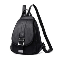 Premium waterproof leather backpack for women