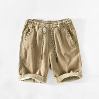 Summer men's cotton shorts with drawstring – Leon