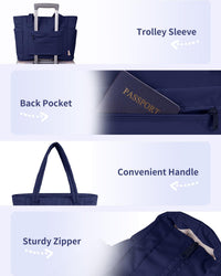 Bolso tote acolchado con portavasos y compartimento para portátil para viajes y trabajo
