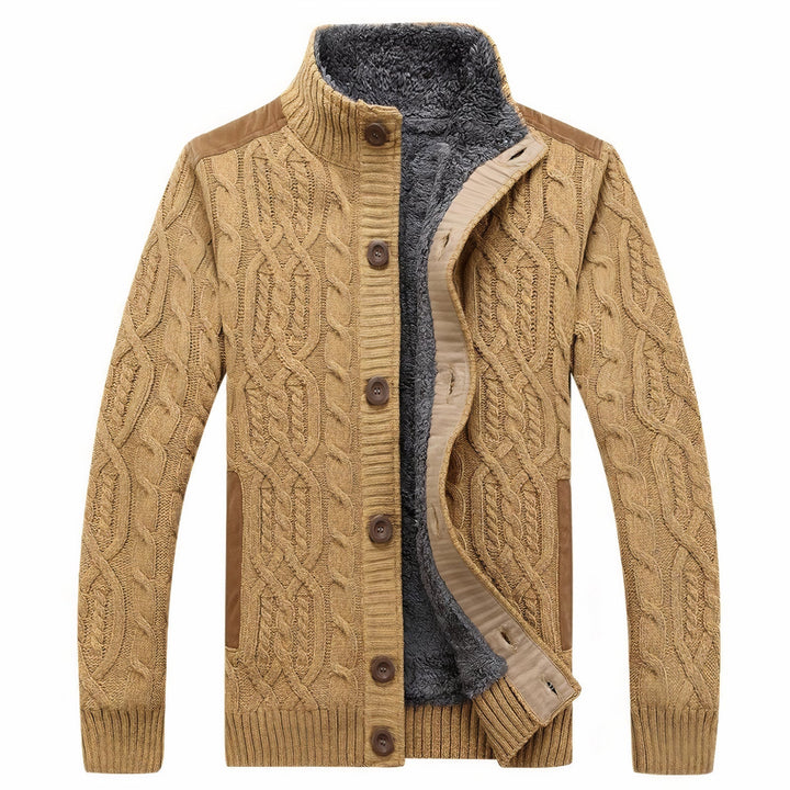 Men's cardigan with warm lining – Tobias