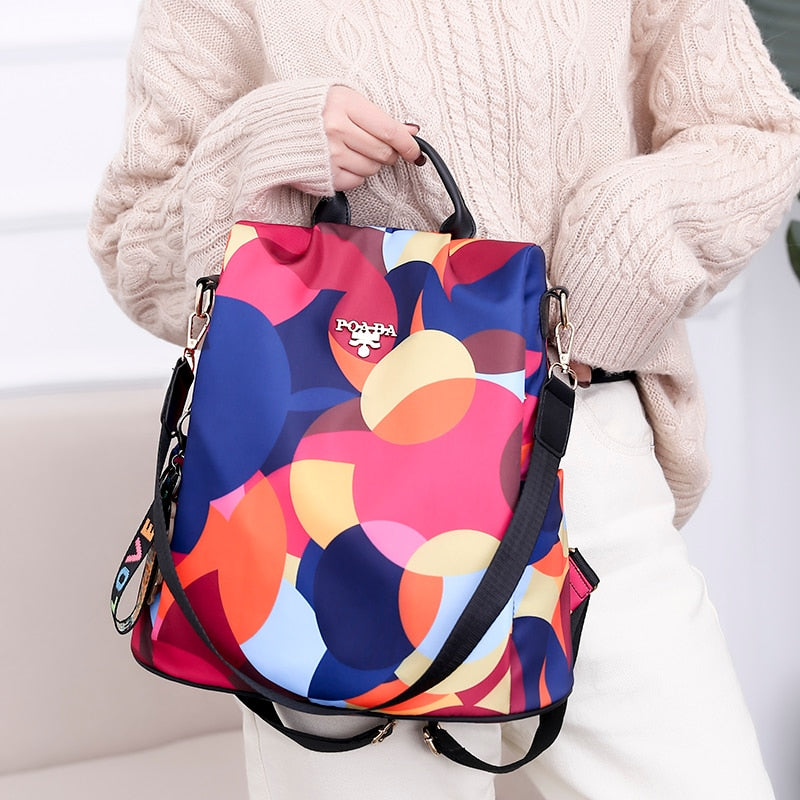 Waterproof Anti-Theft Women's Backpack with Multiple Compartments – Autumn Magic SafeHold