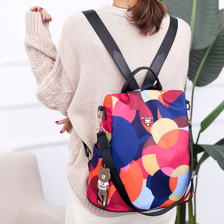 Waterproof Anti-Theft Women's Backpack with Multiple Compartments – Autumn Magic SafeHold