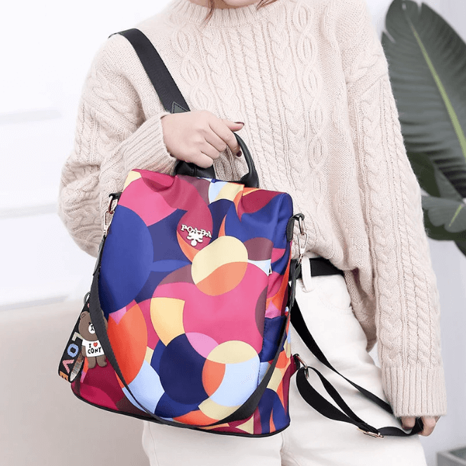 Waterproof Anti-Theft Women's Backpack with Multiple Compartments – Autumn Magic SafeHold