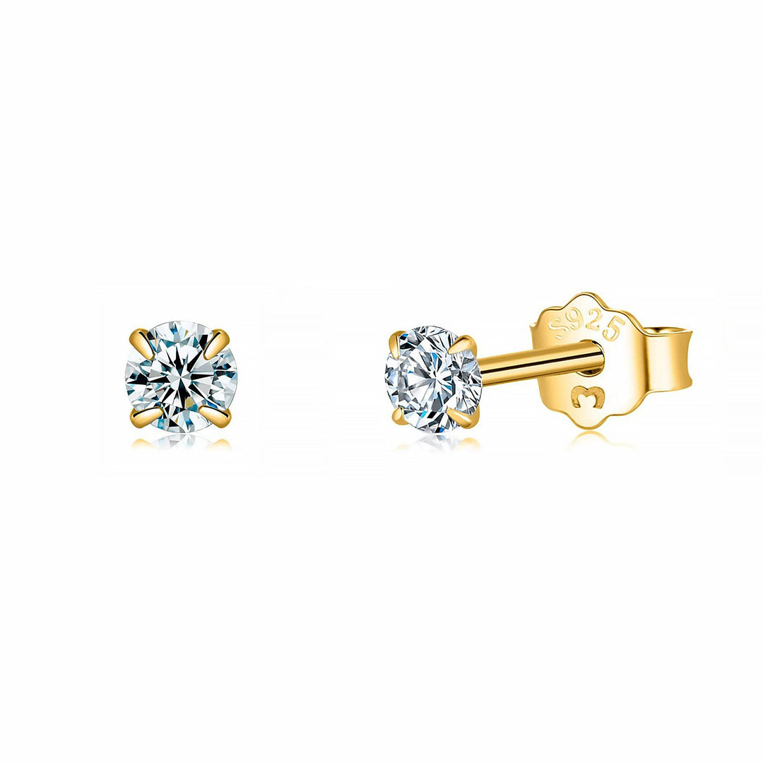 Small Cubic Zirconia Earrings - Lynette