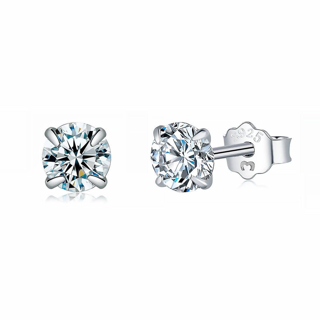 Small Cubic Zirconia Earrings - Lynette