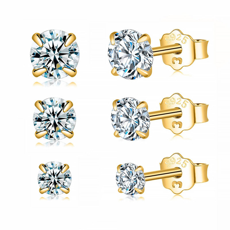 Small Cubic Zirconia Earrings - Lynette