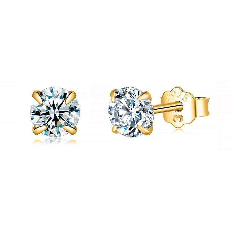 Small Cubic Zirconia Earrings - Lynette