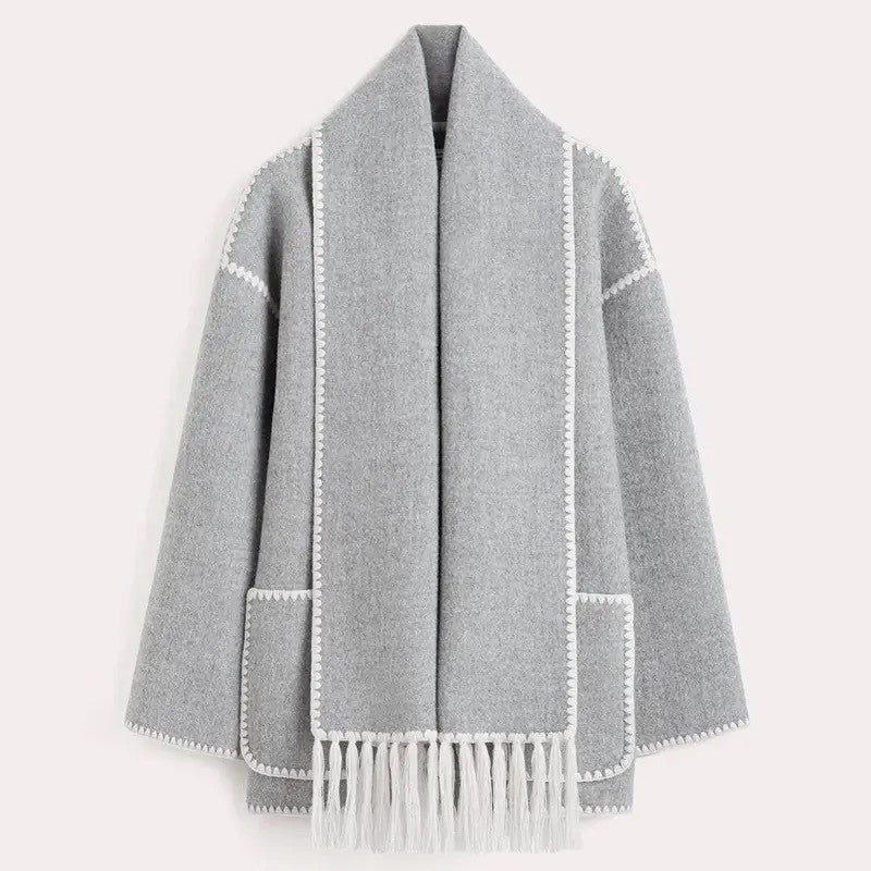 Women's long wool coat for autumn – Amelie