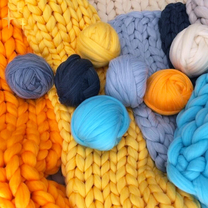 1000 Grams XXL Chunky Knitting Yarn - LuxaWool
