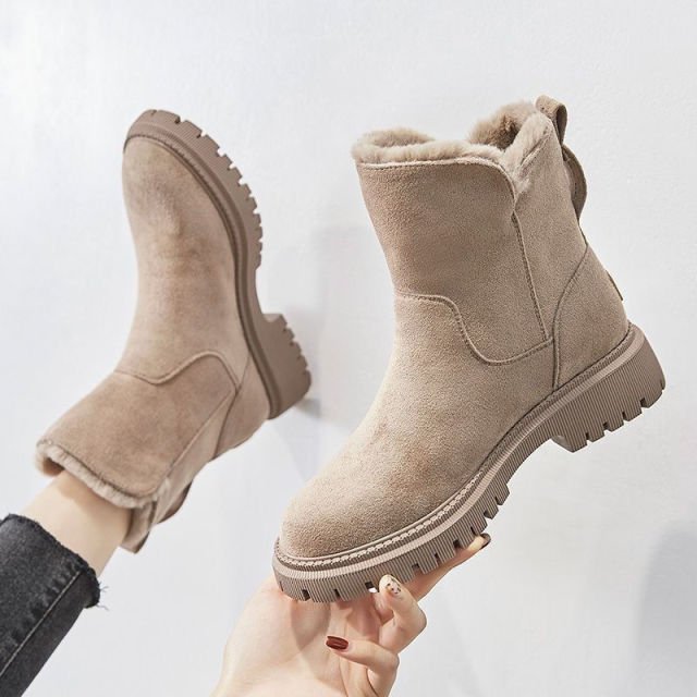 CozyStride Boots | Lined Winter Boots with Zipper