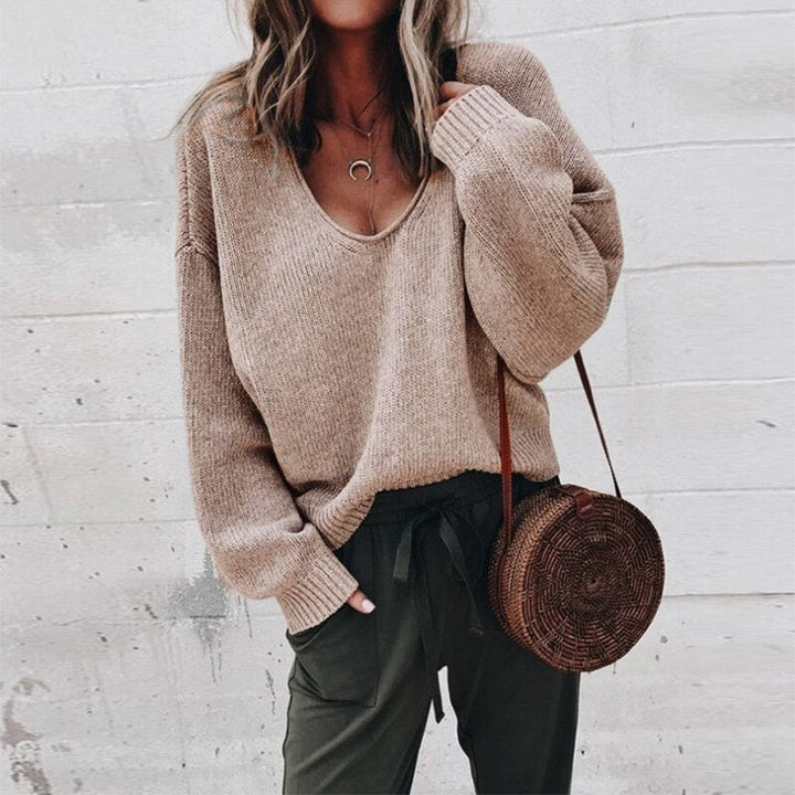 Strikket Oversized Damepullover - Aurora