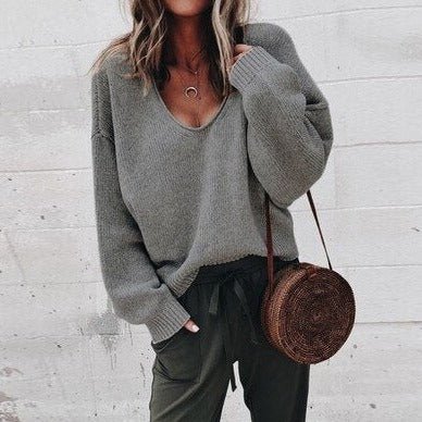 Strikket Oversized Damepullover - Aurora