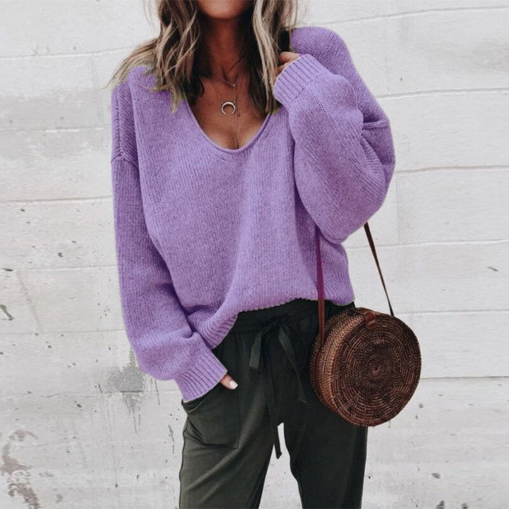 Strikket Oversized Damepullover - Aurora