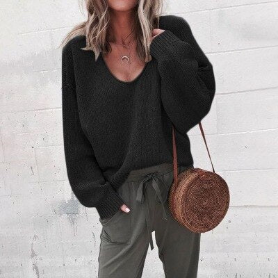 Strikket Oversized Damepullover - Aurora
