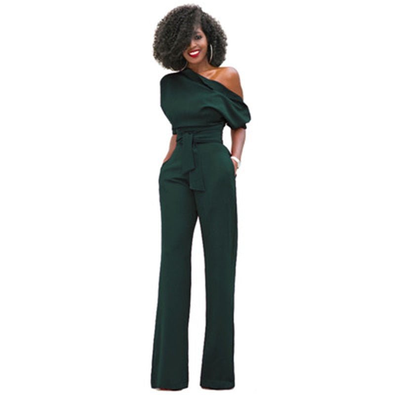 Effen Bodycon Dame Jumpsuit - Sofia