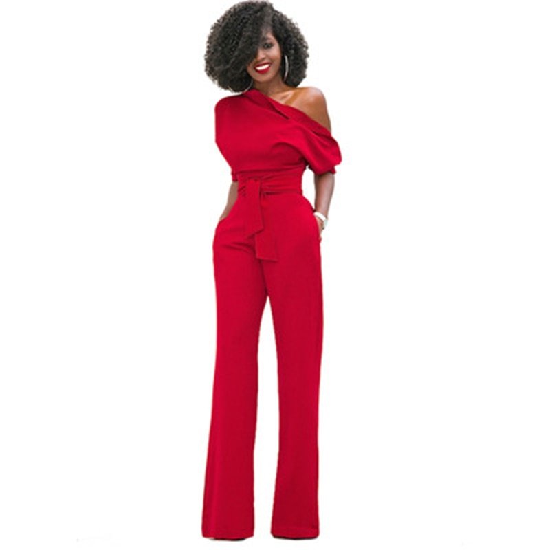 Effen Bodycon Dame Jumpsuit - Sofia