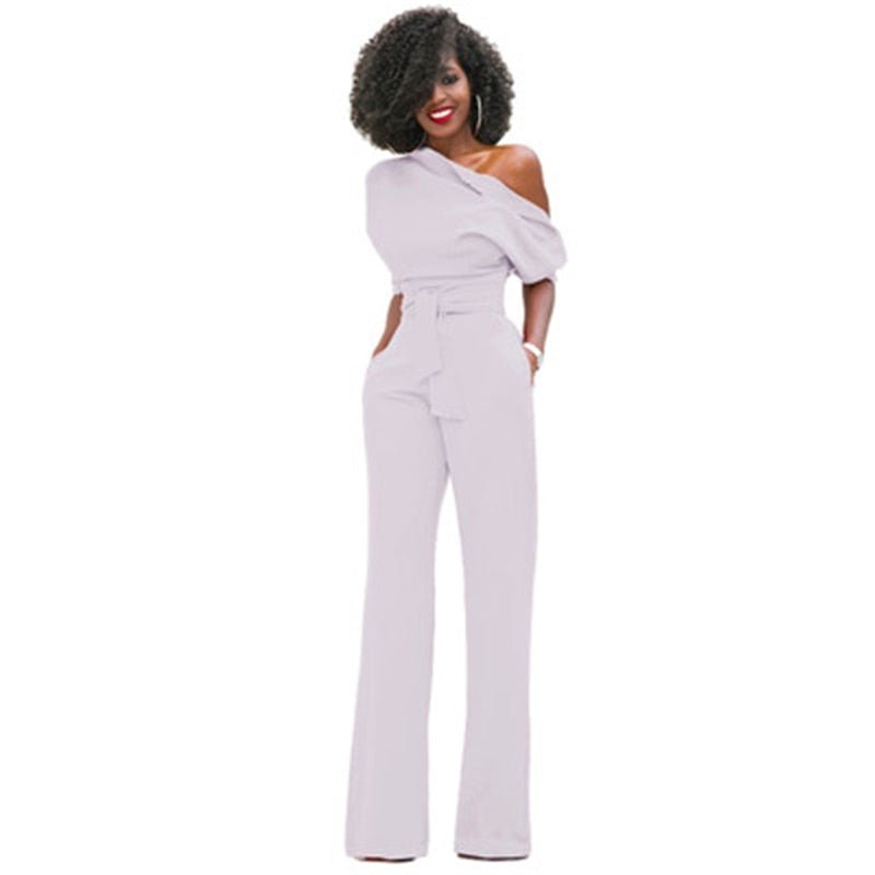 Effen Bodycon Dame Jumpsuit - Sofia