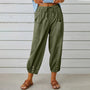 Leichte Sommer-Leinenhose mit Kordelzug & weitem Schnitt – Mira