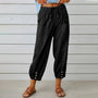 Leichte Sommer-Leinenhose mit Kordelzug & weitem Schnitt – Mira