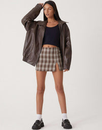 Oversized Los Leren Damesjacke – Yara